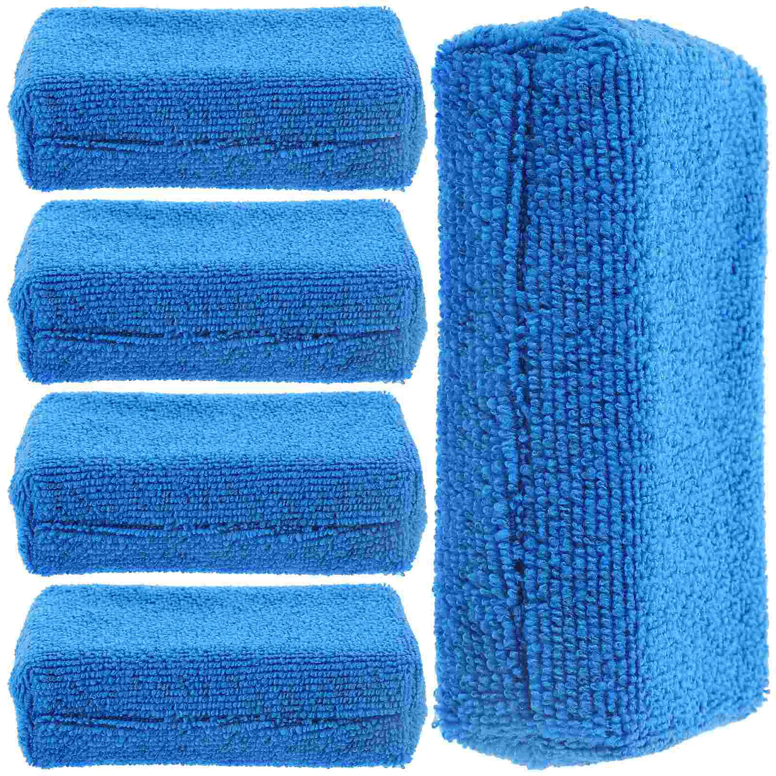 5 Pcs CAR WASH Care Tools Automotive Fiber Applicator Pads for Detailing Polishing