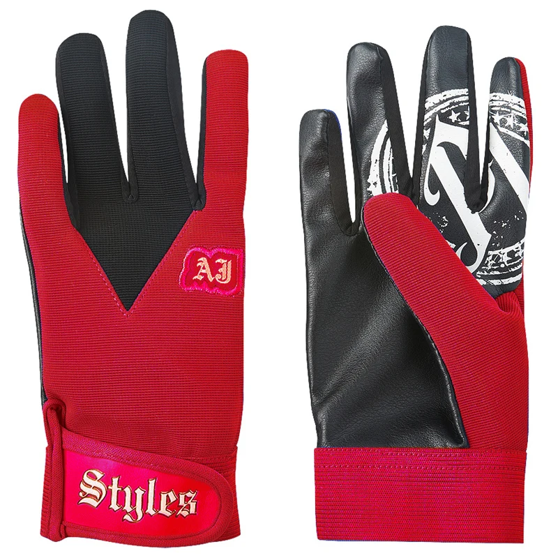 

Красные перчатки AJ Styles, синие перчатки, красные перчатки для профессионального рестлинга, сувениры IWGP PWG ROH TNA Styles Clash The Phenomenal One