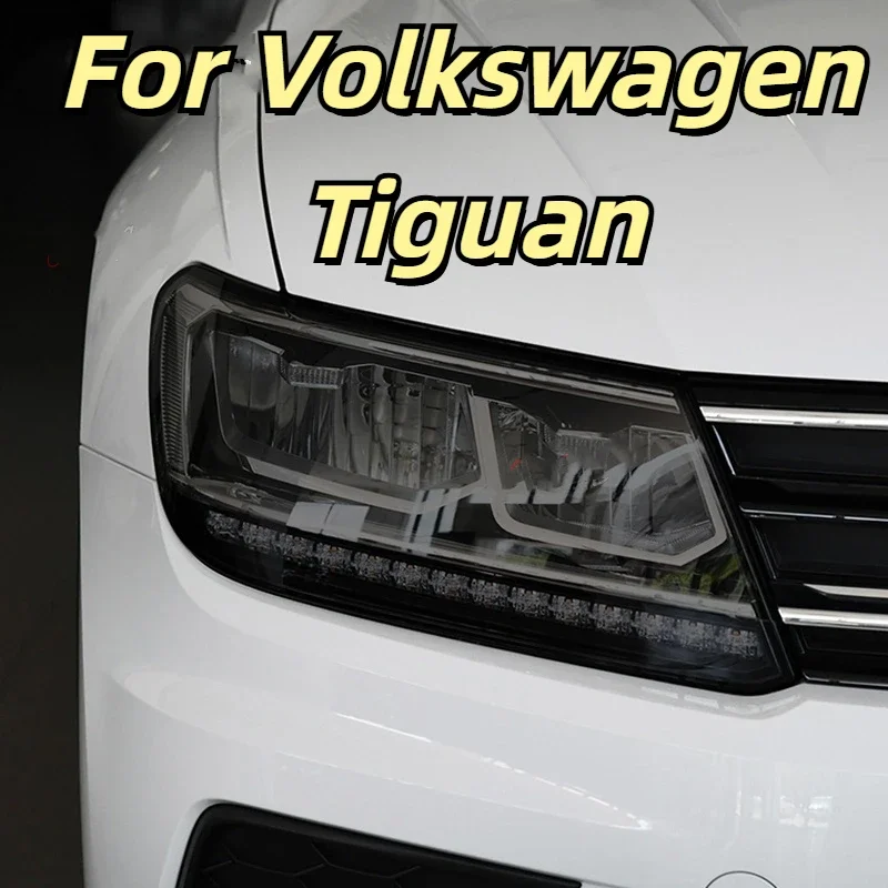 

For Volkswagen VW Tiguan 2017 2018 2019 2020 Car Front Rear Headlights Protective Film Anti Scratch Black Transparent TPU PPF