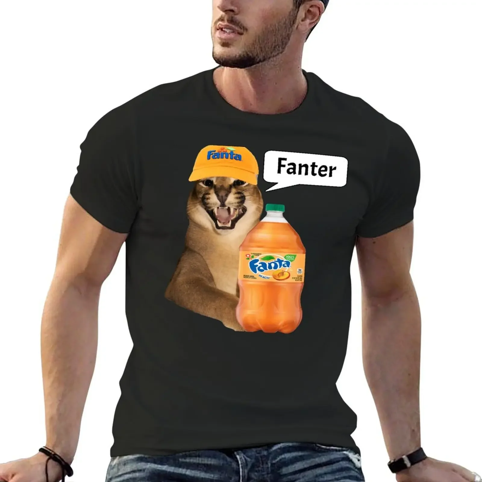 

Caracal Big Floppa Cat Meme Fanter T-Shirt anime t shirts custom shirt plus size clothes t shirts for men cotton