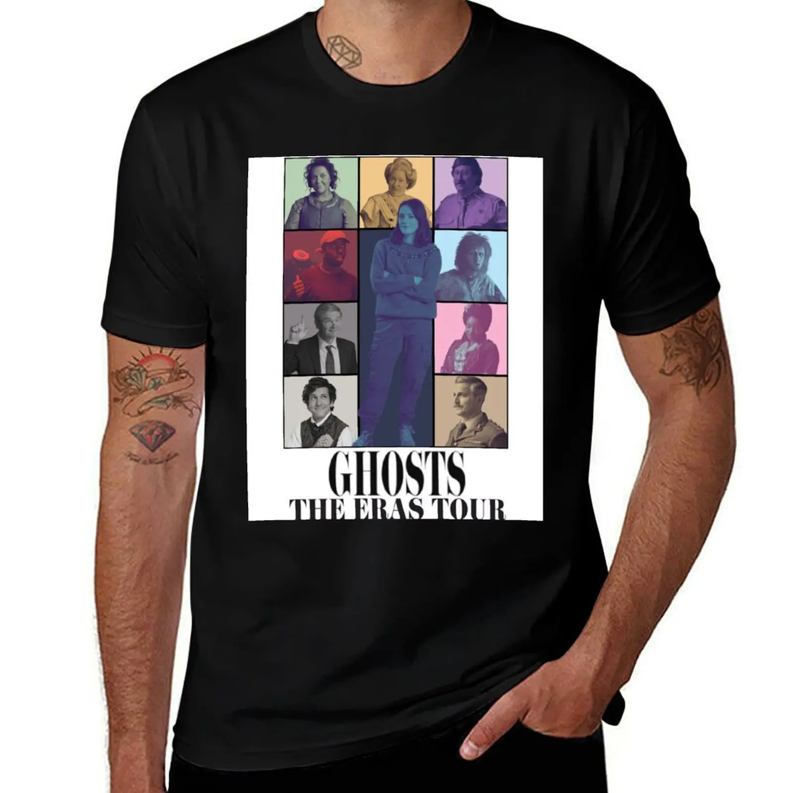 BBC Ghosts Tour Poster T-Shirt Plus Size Lightweight Tee Shirt