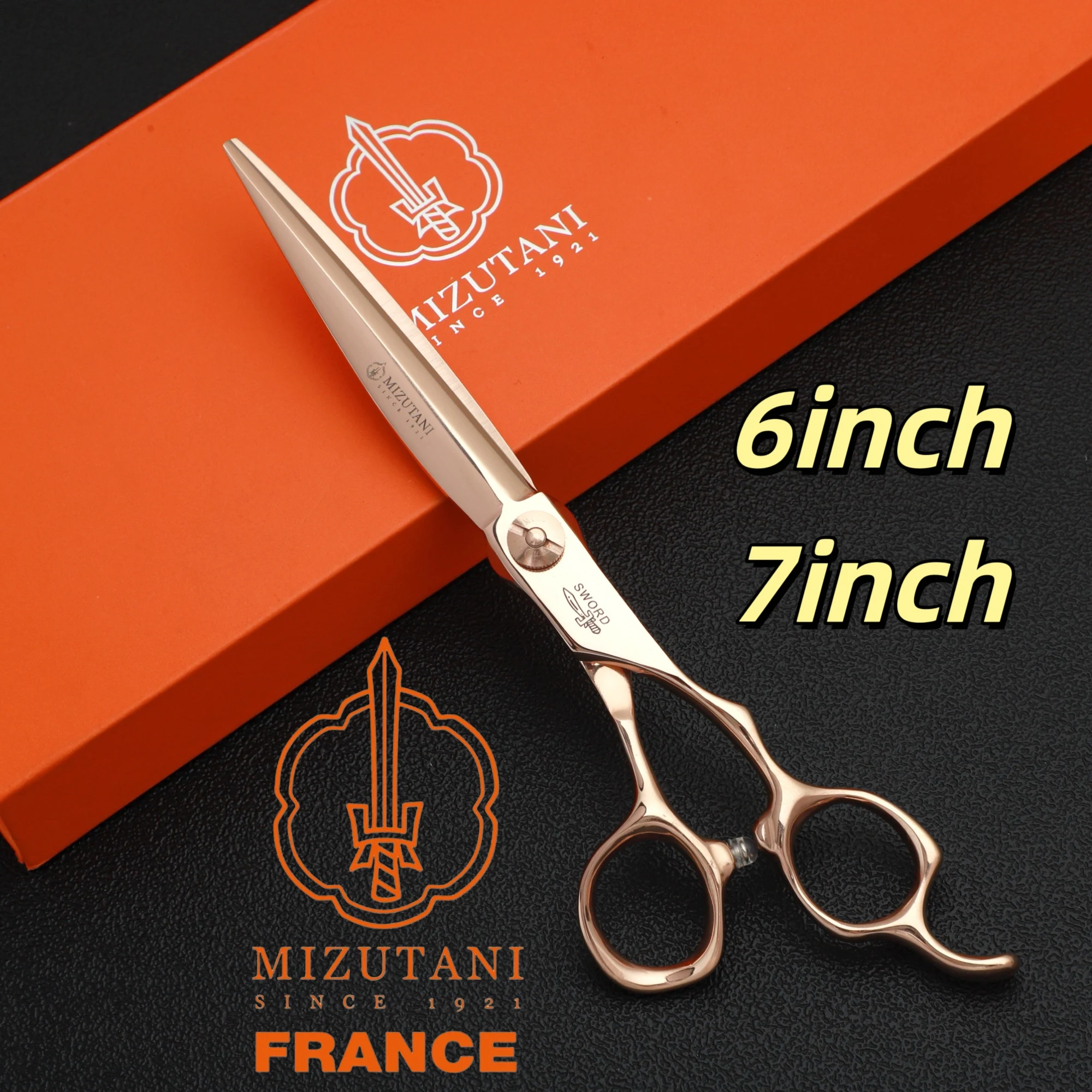 

MIZUTANI professional hairdressing scissors thinning shears 7 inch barber scissors VG10 steel Hair cutting machine