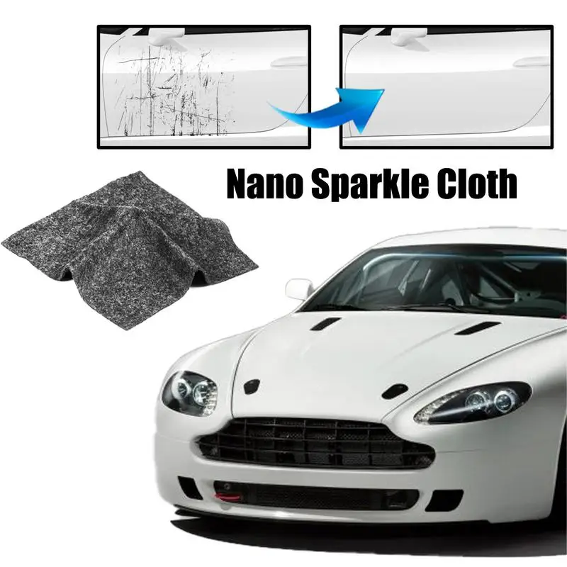 1PC Car Scratches Sparkle Cloth Multifunction Nano Magic Cloth Scratch Erase Car Scratches Paint Residues Scratches Repair