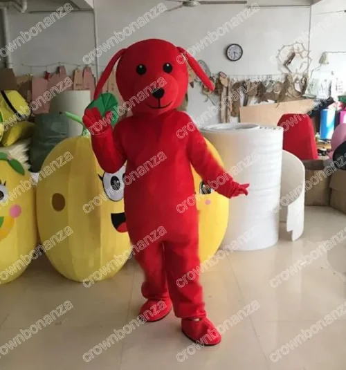

New Adult Hot Sale LOVE Cartoon Dog Puppy Mascot Costume Christmas Fancy Dress Halloween Mascot Costume Free Ship