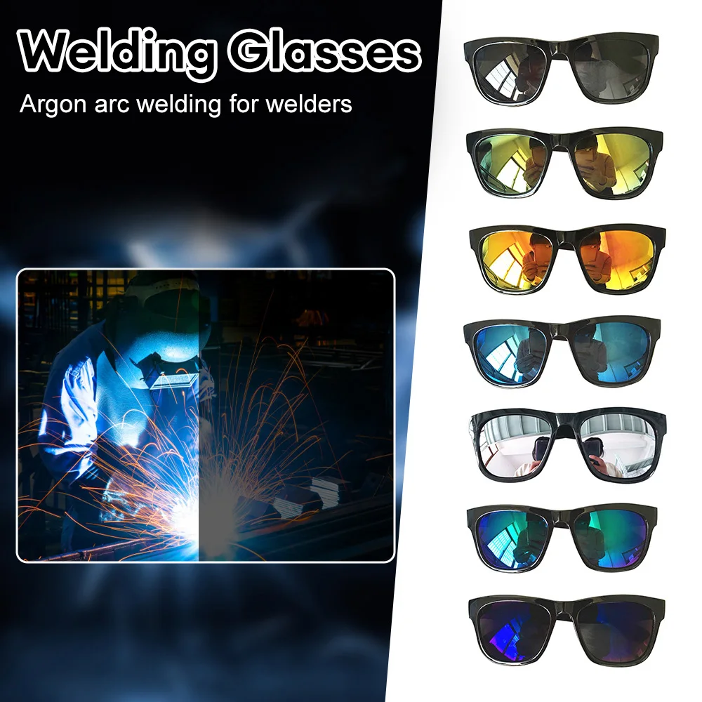 Reflective Sunglasses Gas Argon Arc Welding Protective Glasses Welding Welder Goggles Safety Work Eyes Protected Glasses