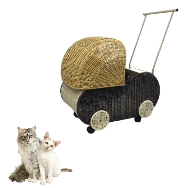 Dog And Cat Stroller Pet House & Furniture Accessories High Quality Binh An Thinh Handicraft OEM ODM Service Made In Vietnam