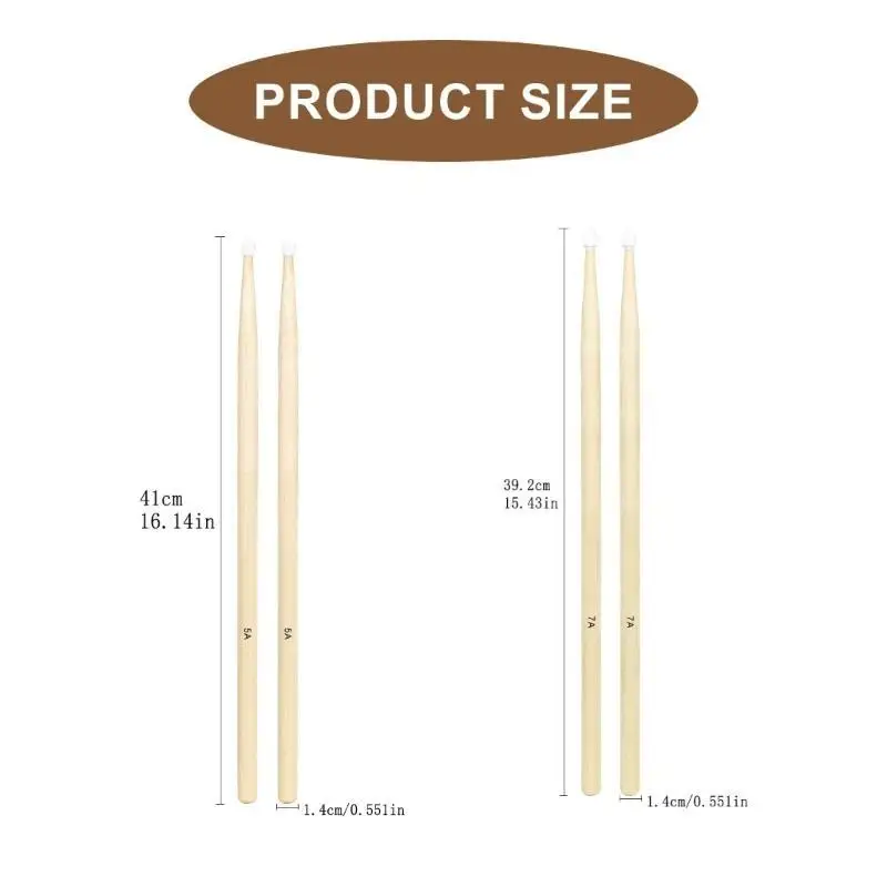 652F 2 الكثير نوعية جيدة عصي طبلة مطارق قرع أداة روك أفخاذ لتعزيز تجارب اللعب #6