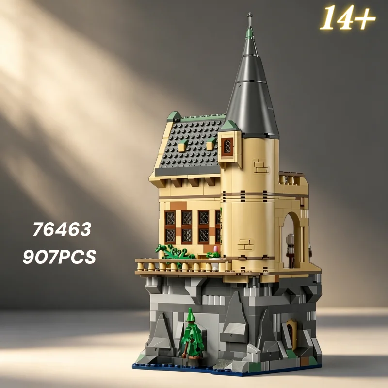 

Magic Themed Hogwarts Castle Hospital Wing 76463 907Pcs Building Blocks DIY Desktop Decoration Toys For Birthday Festival Gifts