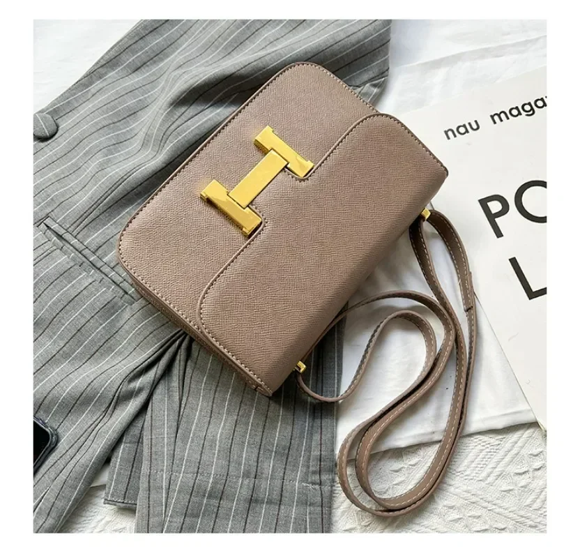 

Elegant Designer Women Leather Crossbody Bag High End Luxury Shoulder Tote Vintage Classic Style Fashionable