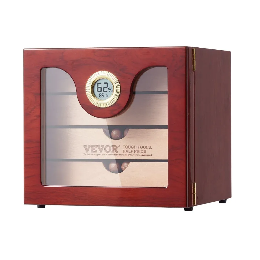 

100 Cigar Humidor Cabinet Cedar Cigar Box Humidifier Hygrometer Shelve