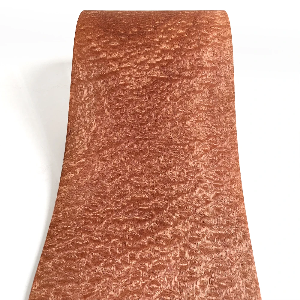 OMUKI Natural Sabili Ripple Wood Veneer Furniture Guitar Speakers Car Interior Handmade DIY Wooden Crafts
