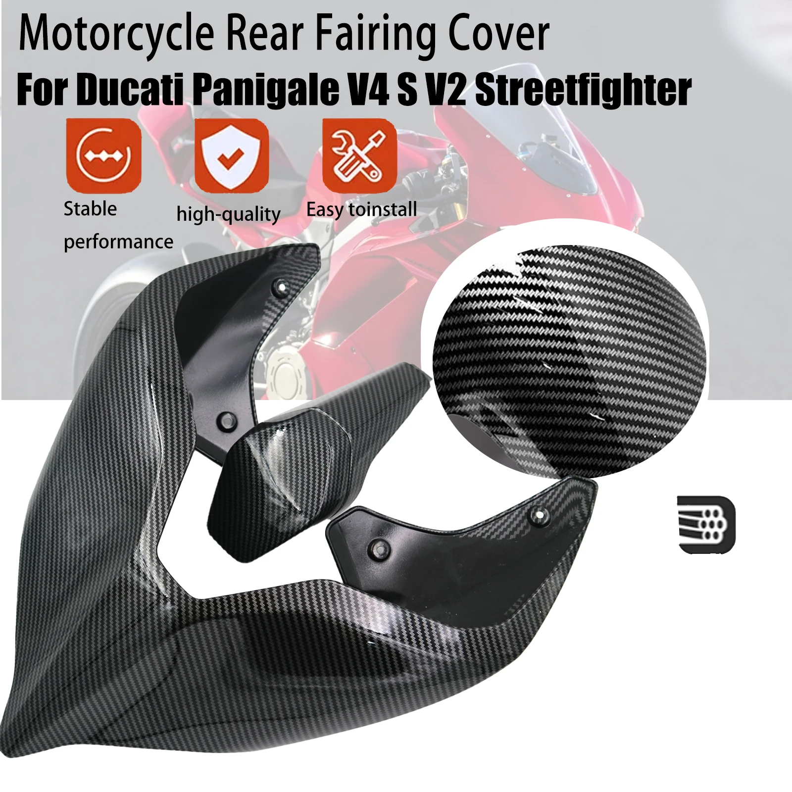

Motorcycle Tail Section Rear Fairing For Ducati Panigale V4 S V2 Streetfighter V2 V4 V4S 2018-2022 Cover Rear Solo Seat Cowl