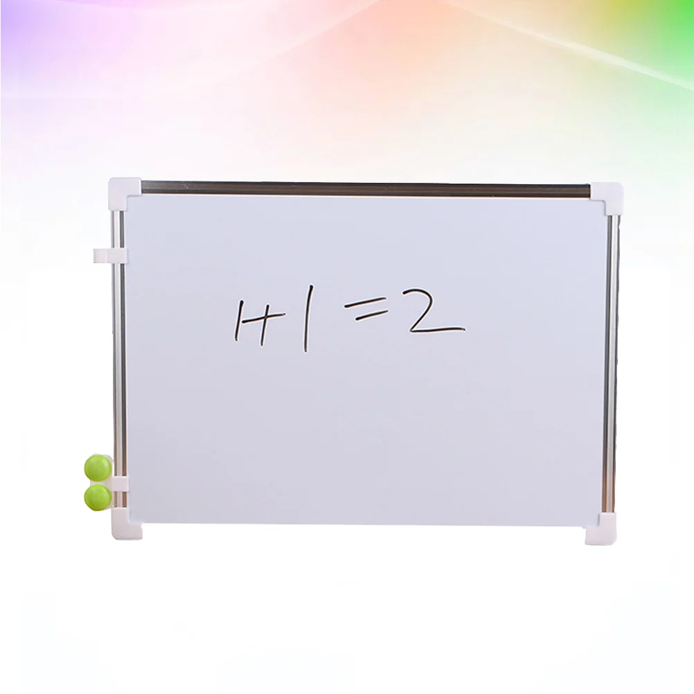 1 Stück doppelseitiges magnetisches Whiteboard mit magnetischen Aufklebern, Stift, Handschrift, Zeichnung, Message Board mit löschbarem Druckpinsel