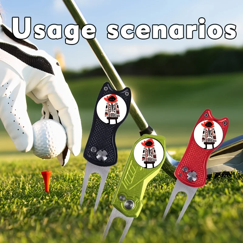 Golfe personalizado Mat Golf marcador chapéu clip, bola marcador, ferramenta Clip Divot