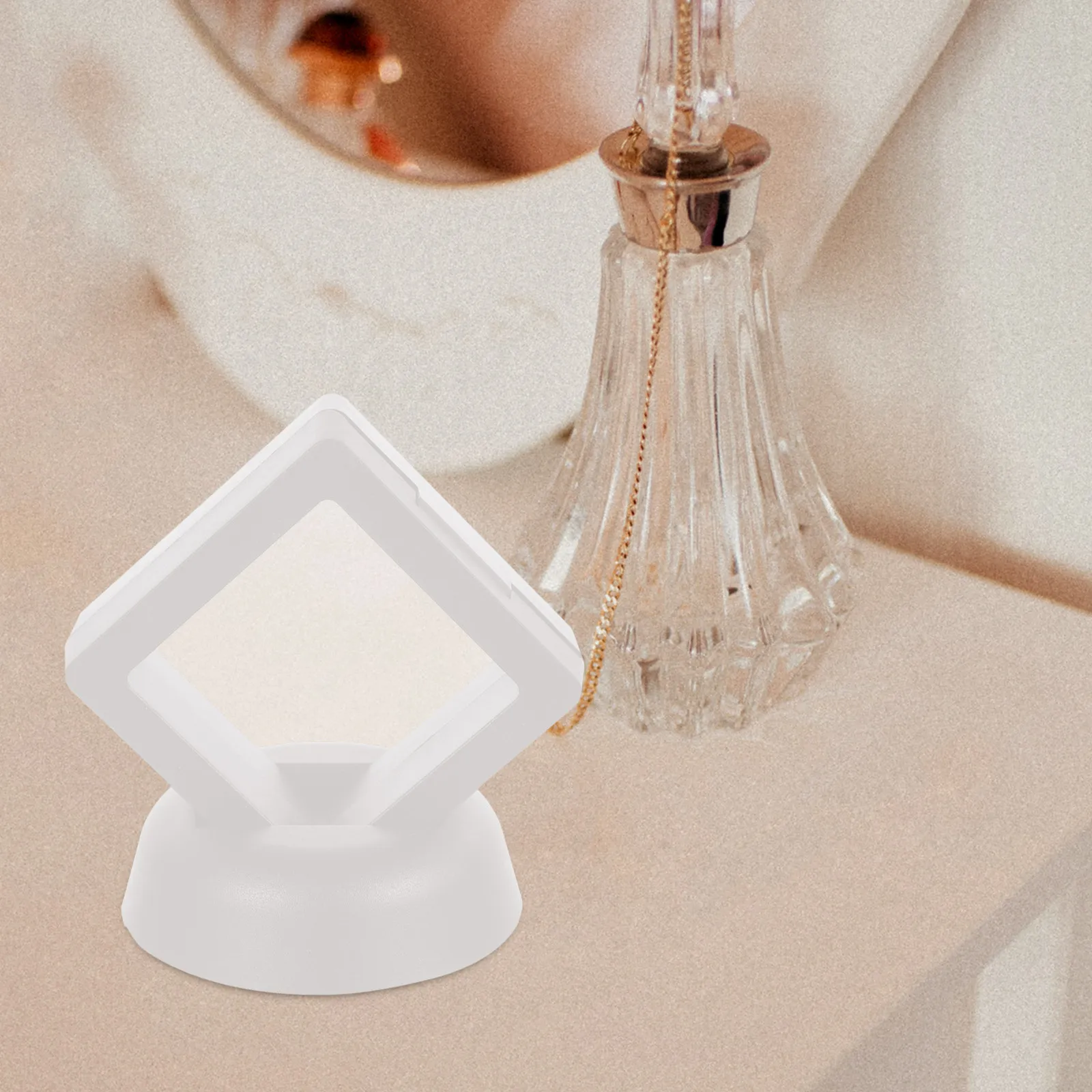 

10Set Jewelry Organizers ABS Clear Box for Rings Necklaces Showcases Clear Jewelry Box