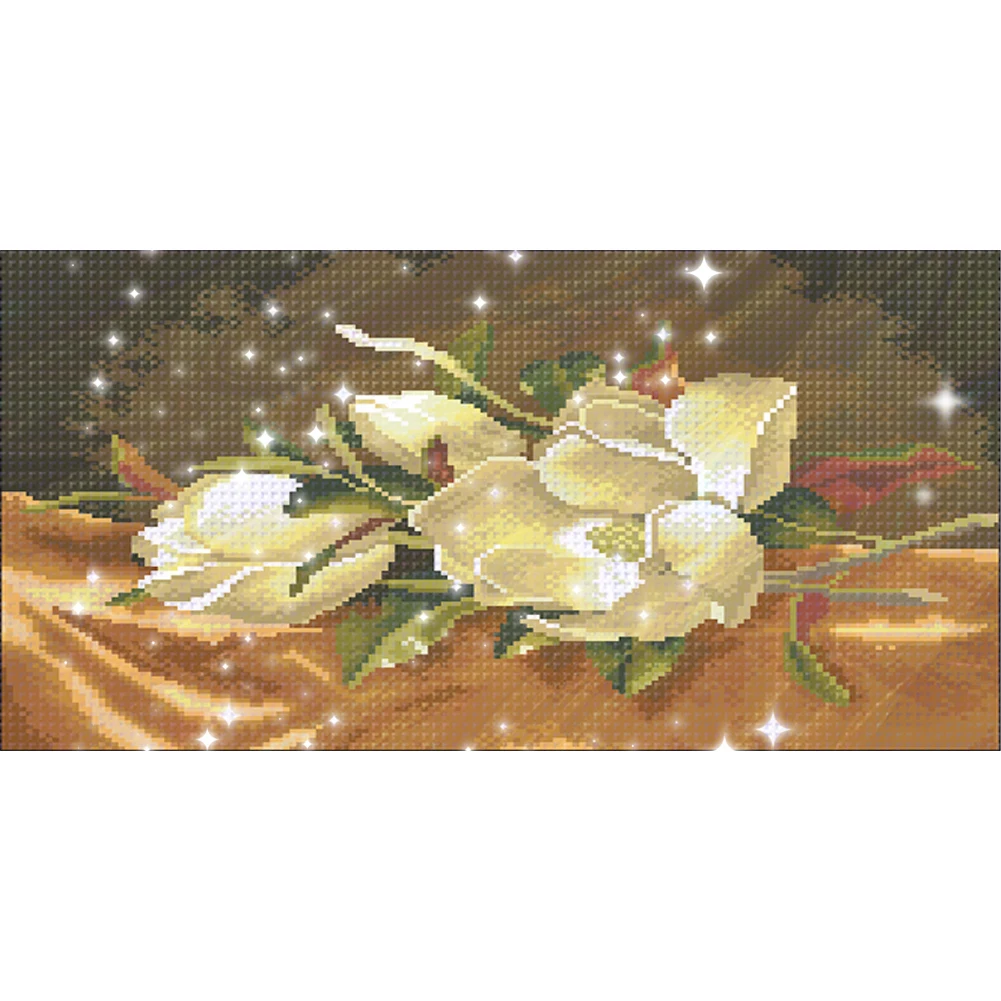 

Full Embroidery Beads Printed 9CT Flower Cross Stitch Kit Home Art Decor