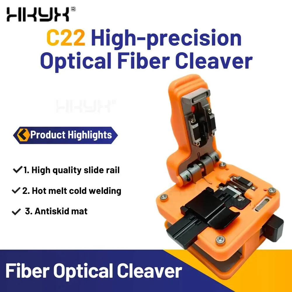 

C22 Высокоточный скалыватель, нож для резки оптического кабеля, сварочный аппарат, волоконно-оптический резак, устойчивость к падению FTTH