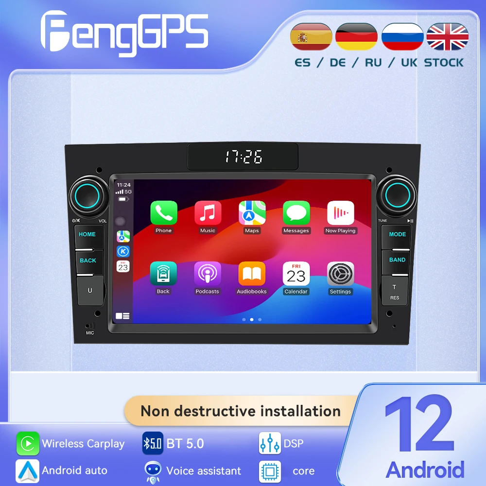 2 Din Android Stereo Car Radio Multimedia Player GPS Navi For Opel Corsa C Signum Vivaro Astra H Corsa D Zafira Tigra Twintop