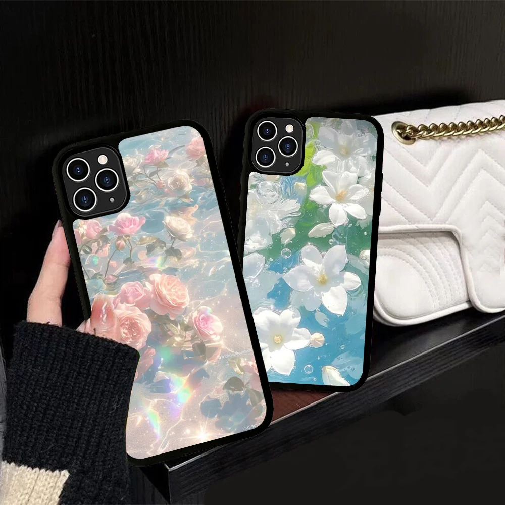 

3D Water Ripple Simple Art Phone Case Silicone PC+TPU For For IPhone 11 12 13 14 15 16 Plus Pro Max Cover