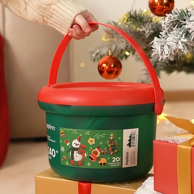 Emballage de seau de noël créatif fait à la main, paquet de matériel de bricolage, jouets cadeaux interactifs Parent-enfant, décoration de maison, nouvelle collection