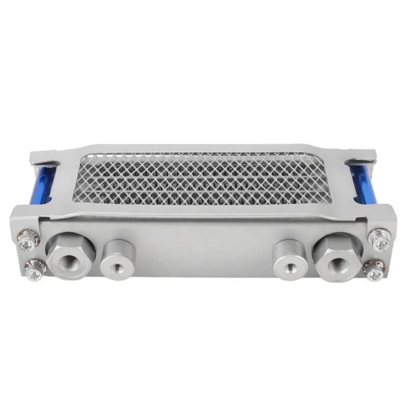 

Комплект масляного радиатора мотоцикла, алюминий, 4 ряда, высокоэффективная замена для масляного радиатора Monkey от 50 до 110 куб.см, синий