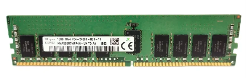 SK 하이닉스 DDR4 16GB 2400T PC4 2400MHz ECC REG RDIMM 16G RAM 1RX4 서버 메모리