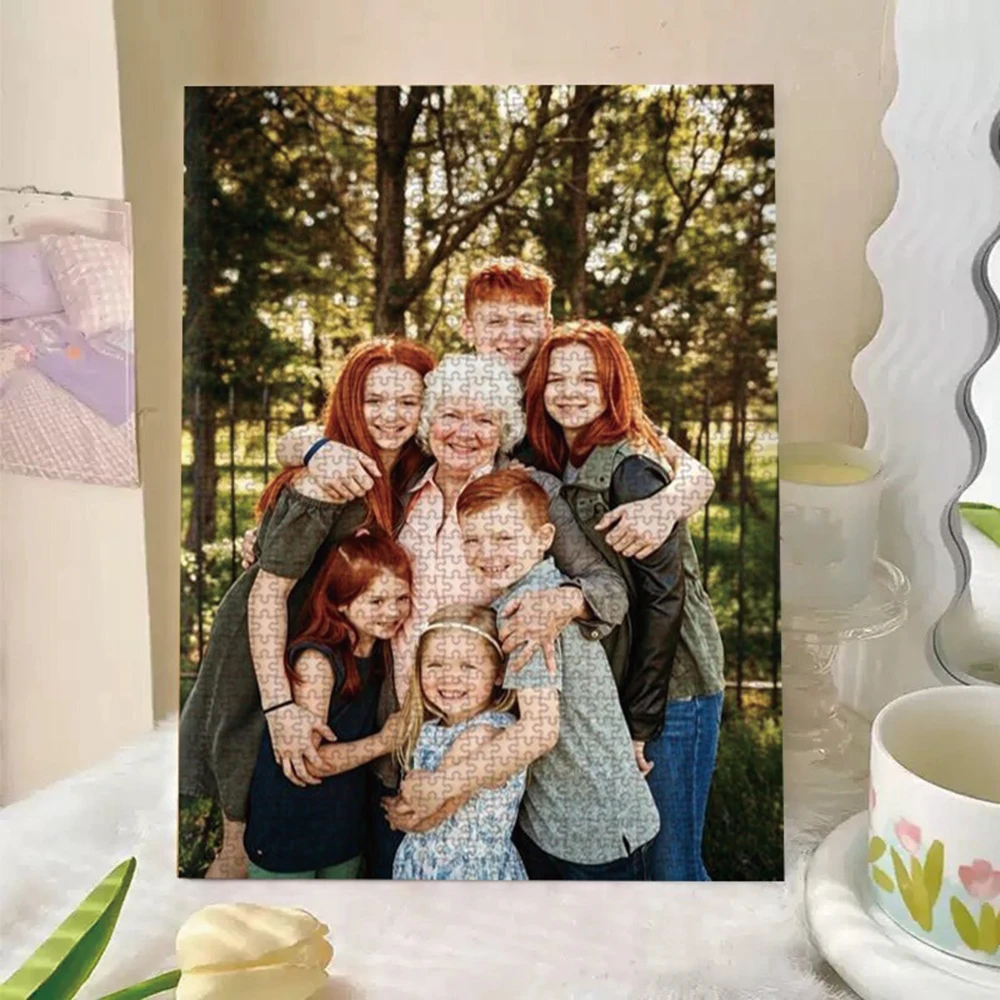 35/300/500/1000pcs Personalized Custom Photo Puzzle Family Photos Education Puzzle Toy wooden Puzzle