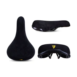 FUNSEA-Selle de vélo noire avec logo brodé, siège de bicyclette, fauteuil de 8mm