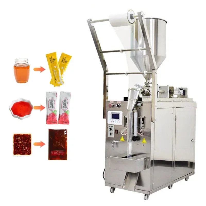 Automatische Tomatensauce Curry Paste Honig Beutel Flüssigkeit Verpackungsmaschine Stick Honig Verpackungsmaschine