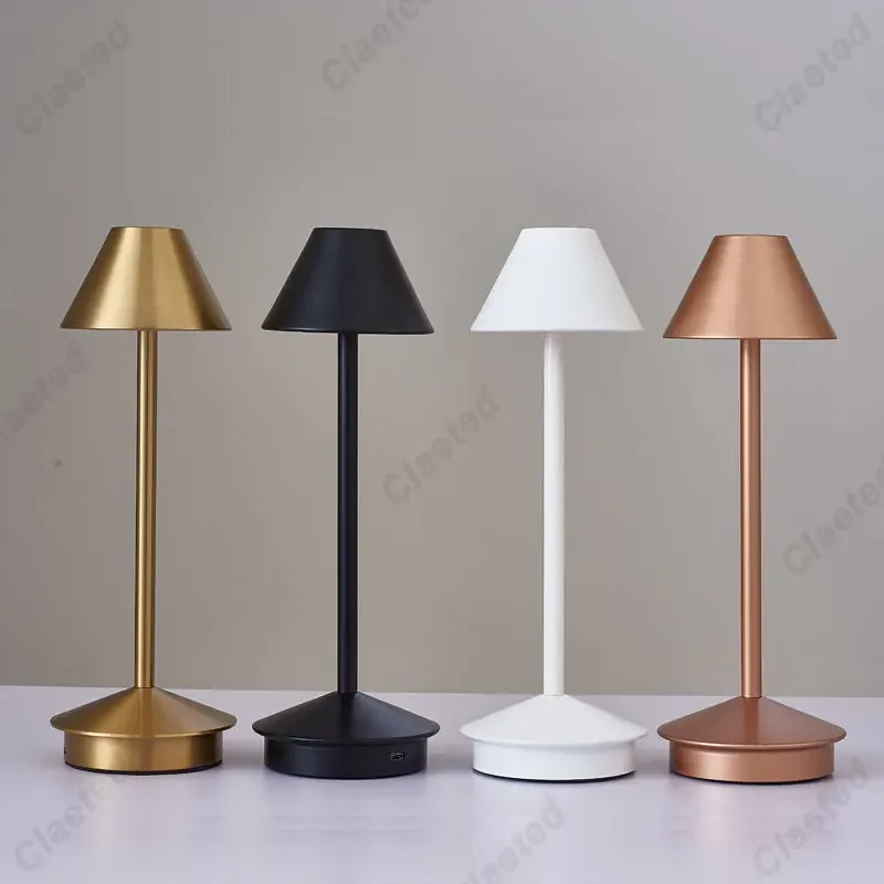 LED Table Lamp Retro Bar Coffee 3 Color Touch Sensor Rechargeable Lamp Dining Bar Table Decoration Night Light for Living Rome