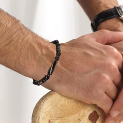 Vintage Byzantine Bracelets for Men Boys,21 CM Stainless Steel Handmade Mobius Bracelet,2024 New Fashion Jewlery