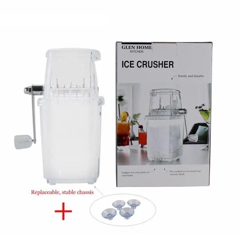 Shaved Ice Machine Mini Manual Ice Shaver Machine Small Hand Crank chopper For Snow Cone Slush For Celebrations Home Beach Party images - 6