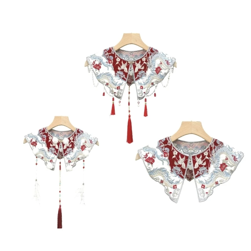 Lightweight Embellished Faux Collar Bridal Neckpiece For Dresses And Prom Wear