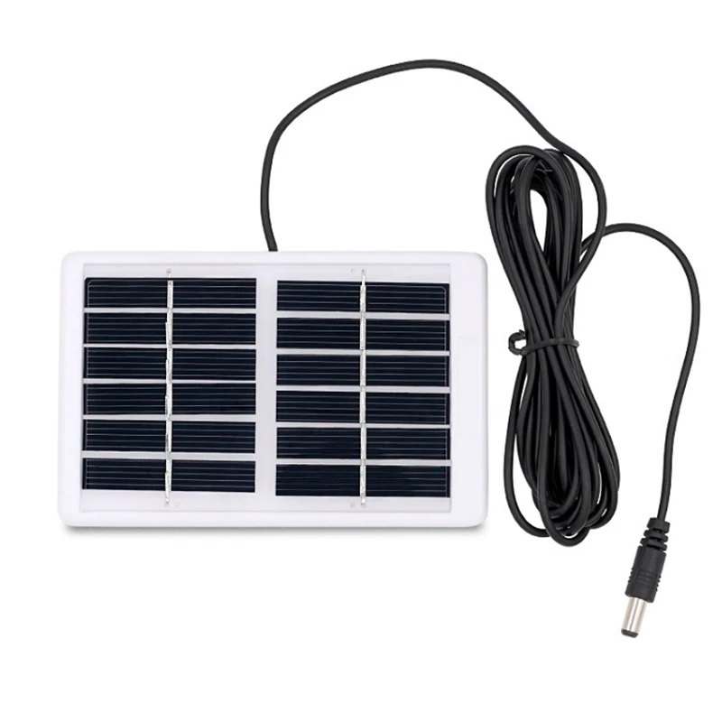 Przenośna płyta ładowarka solarna z polikrystalicznego krzemu 1W 6V 5521 Port DC z przewodem łączącym 3m