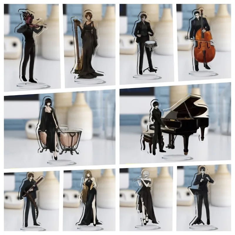 Limbus Company Plate Desk Decor Concert Stand Dante Violinist Model Collection Ornament Accesorios Virgil Conductor Acrylic Doll