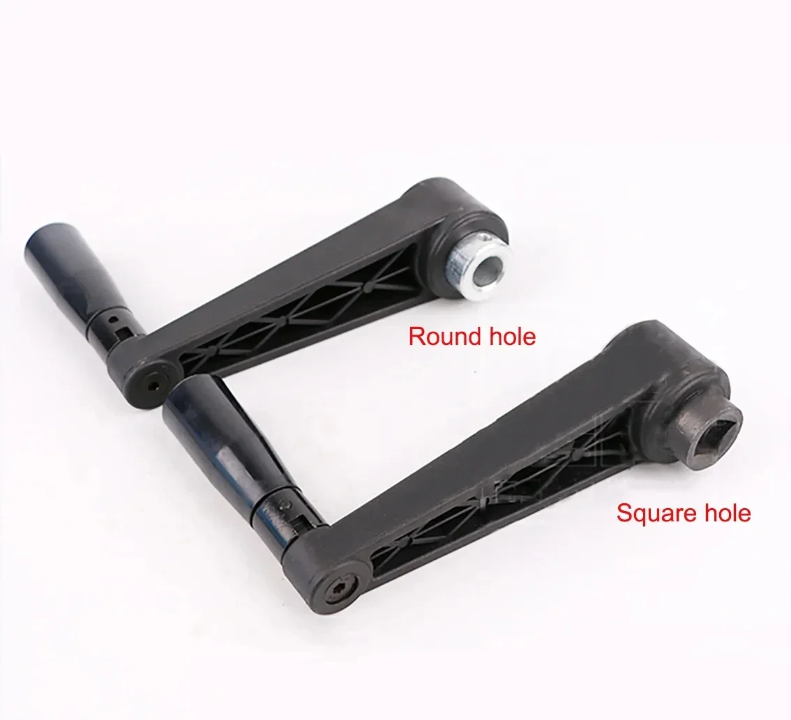 1PCS Black Circular/Square Hole Installation Foldable Crank Rotating Handle Length 63-160mm For Turning And Milling Machines Etc