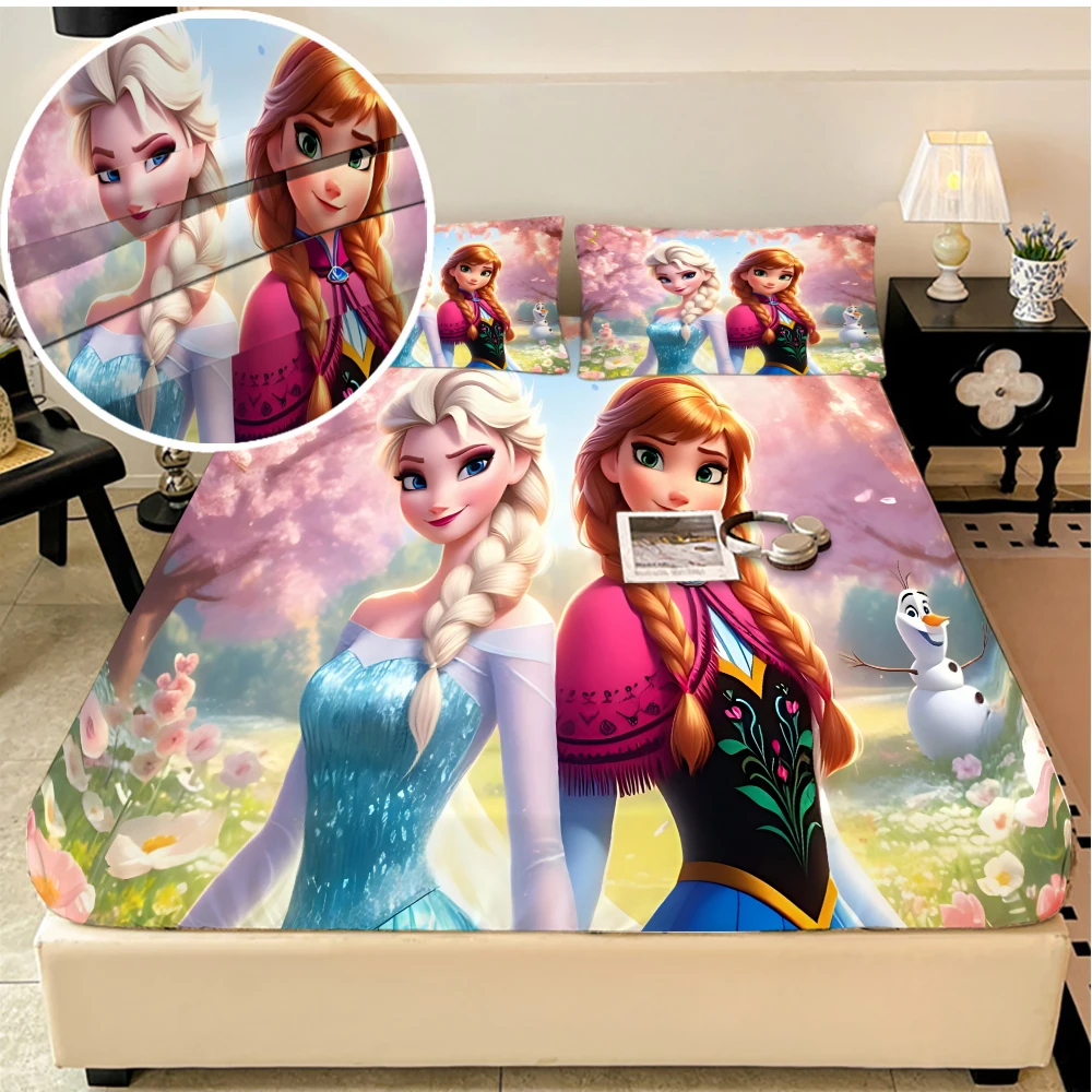 

Disney Princess stretch bed sheets, double bed sheets, soft and warm velvet bedspreads, mattress covers, bed sheet protectors, b