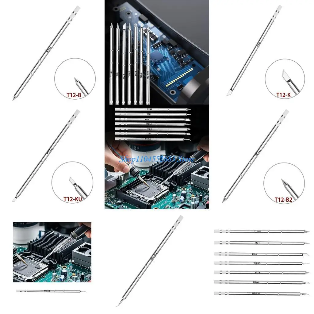 Y6GD T12 Electric Soldering Iron Tips for Fast Heating Temperature Control Professional Soldering Station Welding Accessories