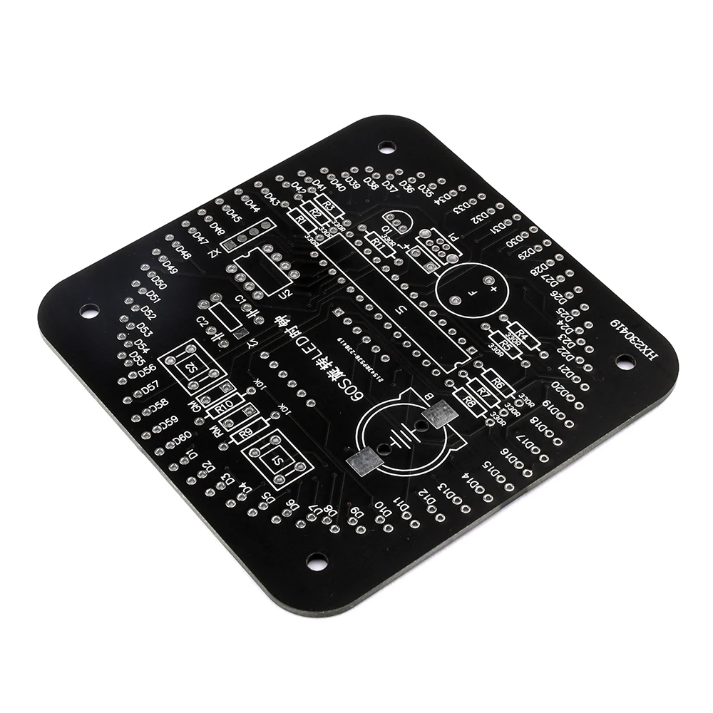 Imagem -04 - Diy Eletrônico Kits Relógio Digital Luz Controle de Rotação Digital Led Temperatura e Tempo Display Tool Conjunto para Solda Prática