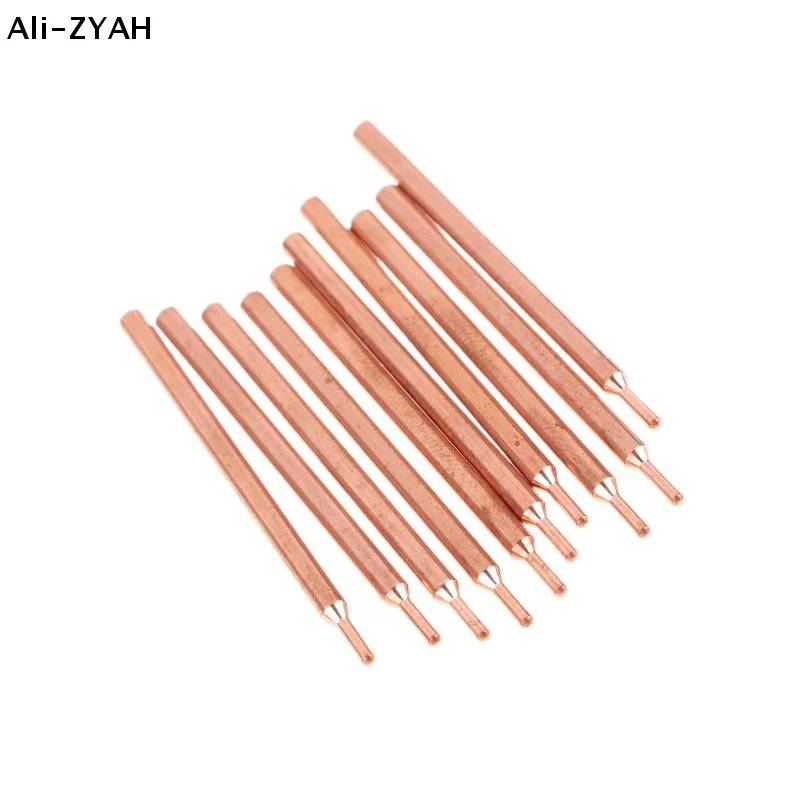 

CCA83-2/5/10Pcs 3MM Purple Copper Oxide Electrode Head 18650 Power Battery Double Head Spot Welding Needle