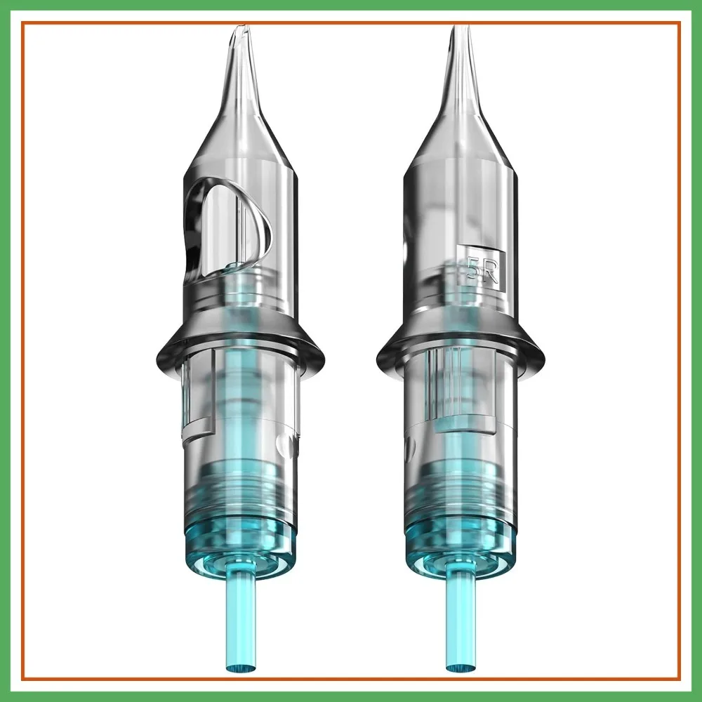 

20Pcs #10(1RL) Bugpin Disposable Tattoo Needle Cartridges Round Liner with Membrane