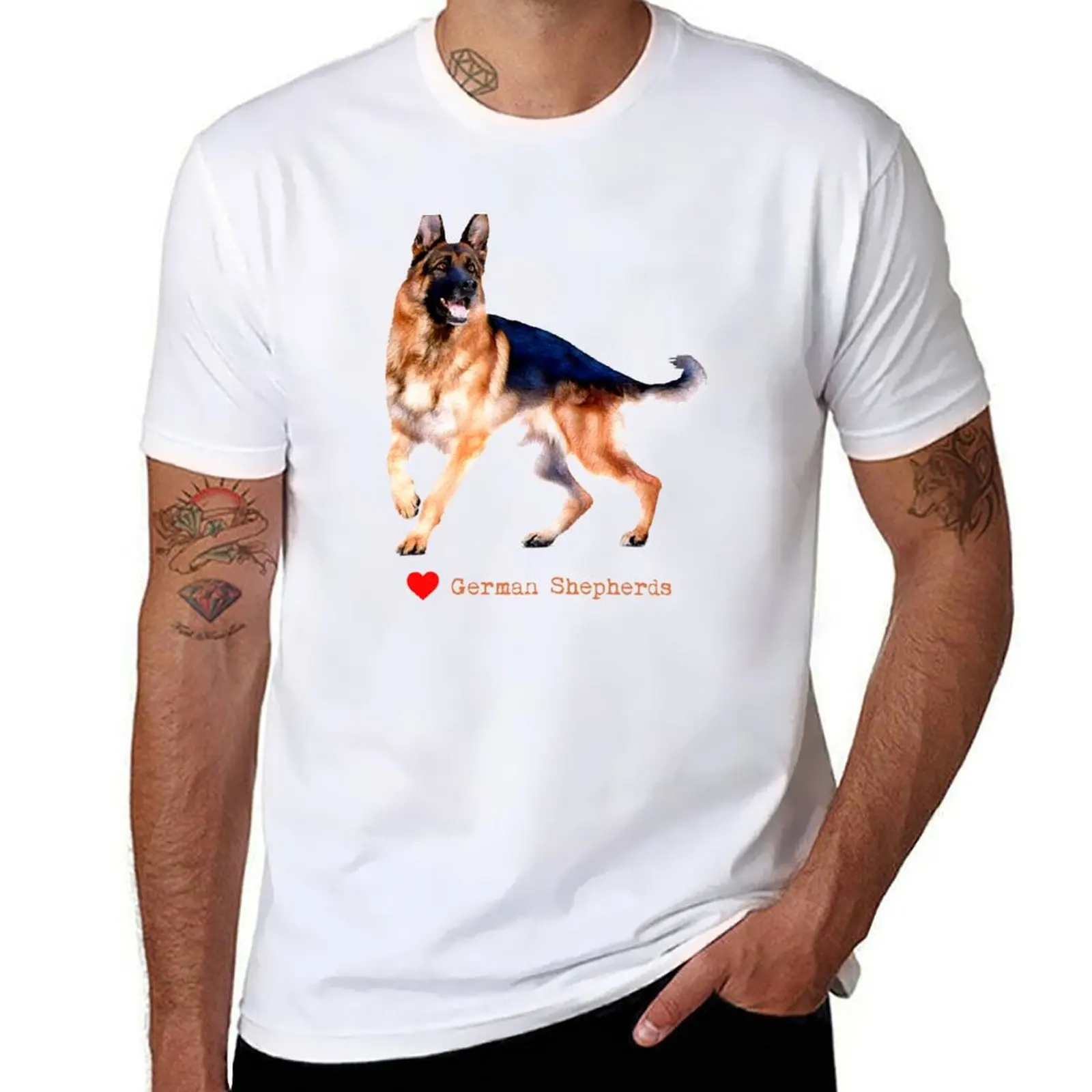 

Love German Shepherds dog trainer lover t shirt T-Shirt funny t shirts dark humor t shirts with prints T-shirt