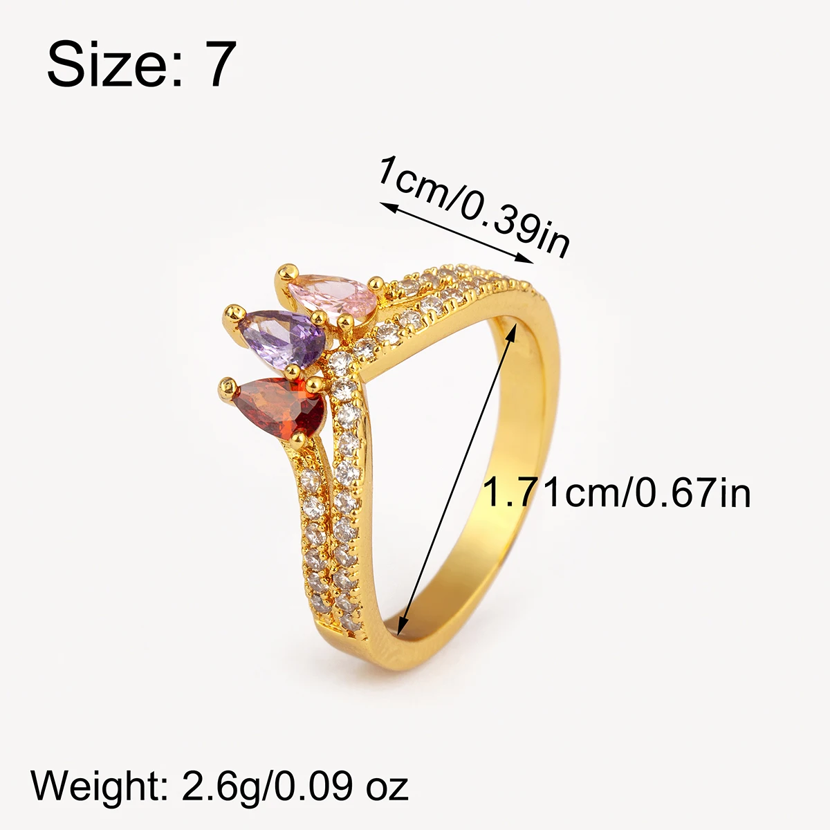 AIBEF Superior Flowers Zircon Rings 3 Style Exquisite Crown Crystal Copper Jewelry Accessories Engagement Ring For Women Party