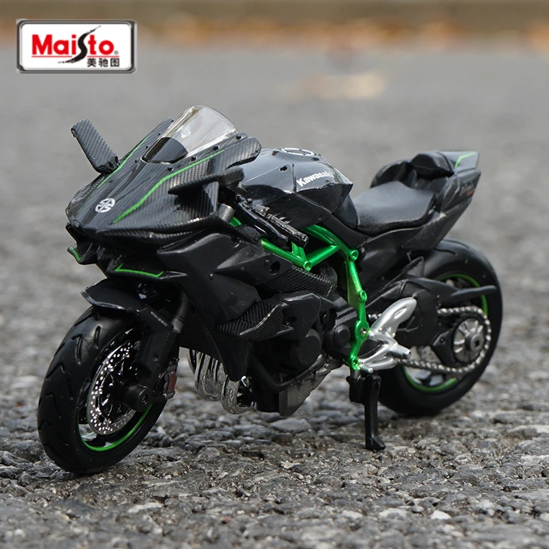 Maisto 1:18 Kawasaki Ninja H2R Alloy Sports Motorcycle Model Diecast Metal Racing Motorcycle Model Collection Childrens Toy Gift