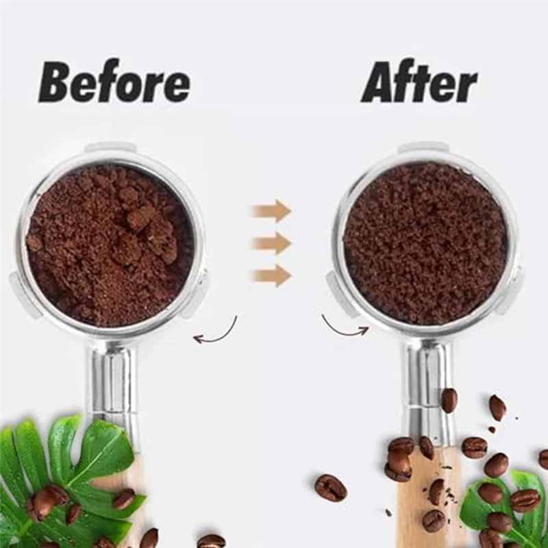 

ABEZ WDT инструмент для раздачи эспрессо, инструменты для Barrista, черный пластик, 0,35 мм, 8 зубцов, иглы из нержавеющей стали, магнитная подставка