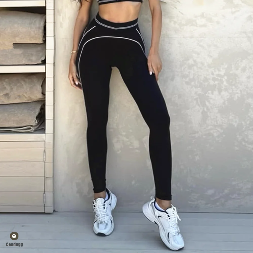 

Лоскутные спортивные леггинсы, женская спортивная одежда, дышащие эластичные брюки для фитнеса с высокой талией, женские колготки для йоги XP251