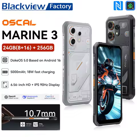 Blackview OSCAL Marine 3 Rugged Phone 6.56" HD+ IP...