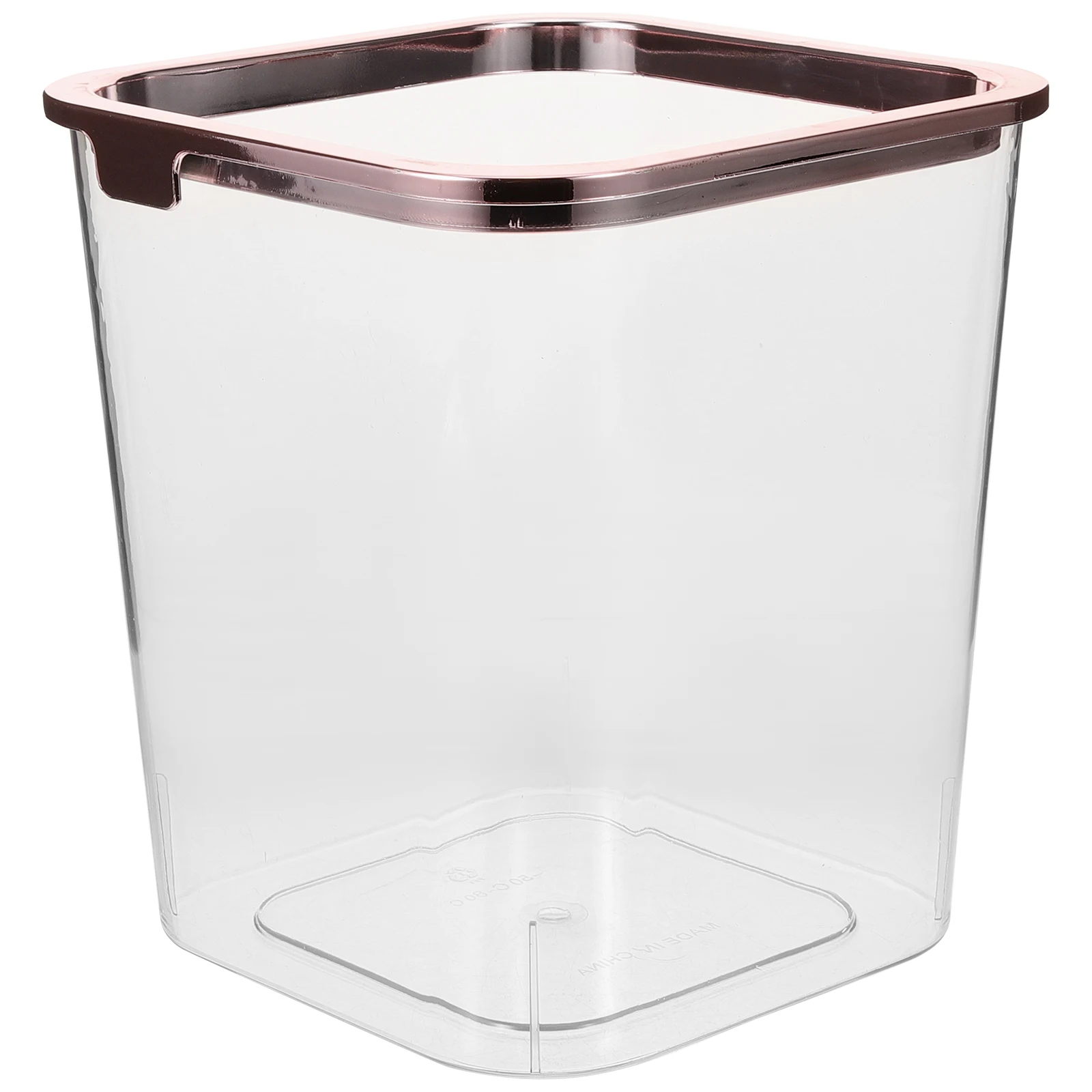 

Transparent PET Trash Can Vintage Square Wastebasket Small Child Size Clear Garbage Bin Bedroom Desk Bathroom Storage Litter Box