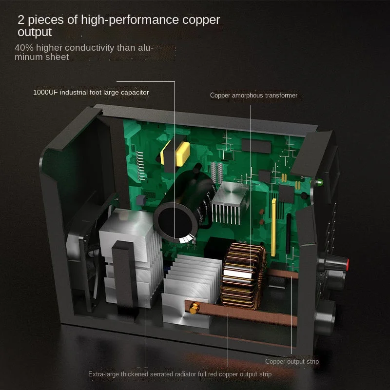 ZX7-250 1000UF industrial capacitor welding all copper 220V household small large capacitor portable portable welding machine