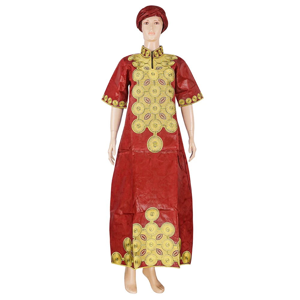 H&D African Clothes For Women Wedding Party Embroidery Lace Bazin Riche Dresses Boubou african dresses for women traditional